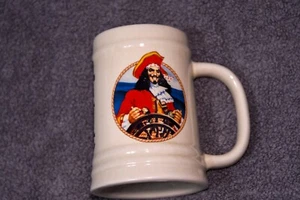 Captain Morgan Rum Bier Stein Pint Sammelbecher Piratenschiff Rad Vintage - Bild 1 von 3