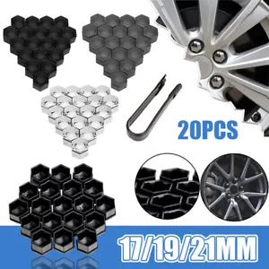 20Pcs 17mm 19mm 21mm Car Wheel Lug Nut Cover Bolt Protector Hub Screw Cap Parts - Picture 1 of 23