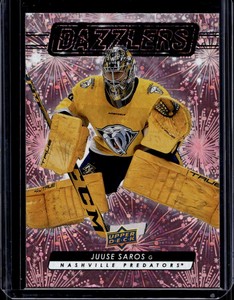 2023-24 UPPER DECK HOCKEY PINK DAZZLERS JUUSE SAROS NASHVILLE PRESATORS