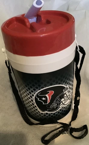 NFL Houston Texans 32 oz bottle with shoulder strap Cover