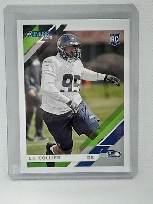 L.J. Collier 2019 Donruss Football RC - Rookie Card #263 - Seattle Seahawks - Image 1 of 2