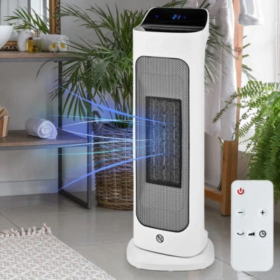 Heizlüfter Fernbedienung Schnellheizer oszillierend Heizgebläse 2000W Keramik - Bild 1 von 4