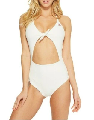 Traje de baño Spiritual Gangster para mujer blanco Go With The Flow de una pieza talla M - Foto 1 de 3