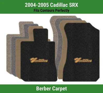 Alfombrillas delanteras Lloyd Berber para Cadillac SRX '04-05 con Cadillac Script negro sobre dorado Foto 1 de 4