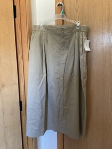 NWT Vintage David Brooks Mark Fore & Strike khaki 1990 Y2K Long Prairie Skirt 18 - Picture 1 of 5