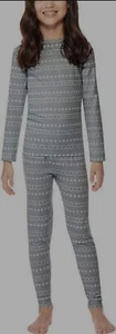 Nuevo con etiquetas 32 grados CALOR niños grande 12/14 capa base ropa interior larga conjunto PJ gris nuevo - Imagen 1 de 8