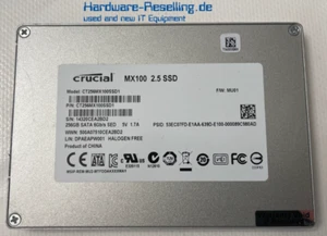 Crucial Micron MX100 256GB 2,5 " SATA III 6G CT256MX100SSD1 - Photo 1/1