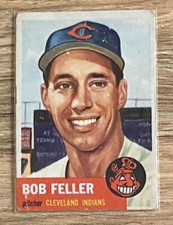 1953 Topps Set-Break # 54 Bob Feller VG-VGEX (crease)
