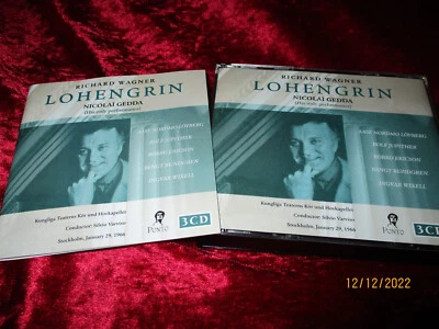 3-CD-Box-R.Wagner-LOHENGRIN-Nicolai Gedda ( His only performance )--S.Varviso-!- - Bild 1 von 3