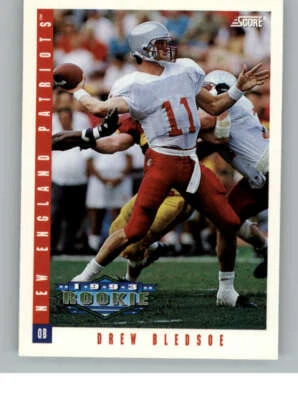 1993 Score #308 Drew Bledsoe RC (ref 135523) - Image 1 of 2