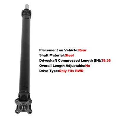 Eje de transmisión para Mazda Miata 1999-2005 trasero L4 1,8 L tracción trasera manual MF0425100A 658001 Foto 1 de 4