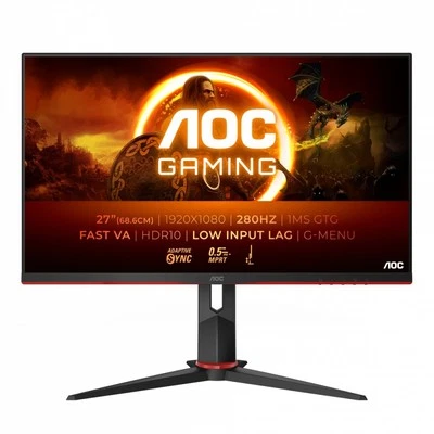 4038986182270 AOC 27G2ZN3 27''Fast VA 280Hz HDMIx2 DP Pivot AOC - Image 1 of 4