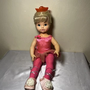 Vintage Mattel Dancerina Puppe 1968 Ballerina Dancer Pointe reparaturbedürftig rosa 23 Zoll - Bild 1 von 19