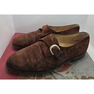 Zapatos Cole Haan Para Hombres Monje Correa en Gamuza Moca Suelas Vibram Talla 10 D Italia - Imagen 1 de 10