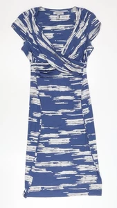 Bravissimo Women's Blue Wrap Dress Size 12 - Picture 1 of 12