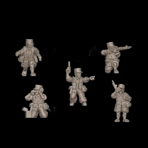 15mm 20mm 28mm WW2 French Foreign Legion HQ set B - Picture 1 of 1