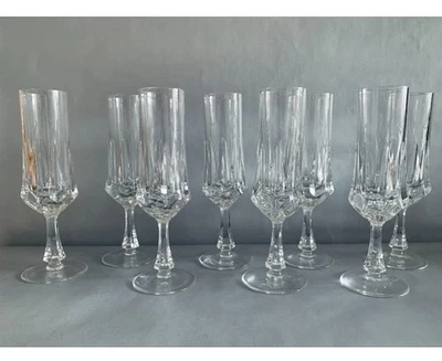 Joska Bleikristall 8 Sektgläser Handgeschliffen Schwere Qualität neuwertig - Bild 1 von 4