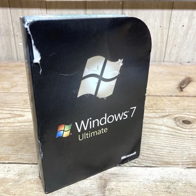 Microsoft Windows 7 Ultimate 32 Bit and 64 Bit Double DVD Set with Key  - Image 1 of 4