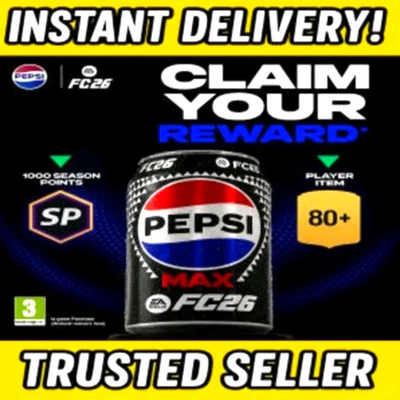 EAFC 26 Pepsi Code - In-Game Rewards - Player Pick + SP + Vanity Items - FIFA UT