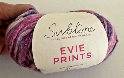 SUBLIME BY SIRDAR EVIE ESTAMPADOS 94% ALGODÓN MAKO 50g/126YDS TONO 562 1 MADEJA Foto 1 de 4