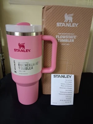 BRAND NEW STANLEY QUENCHER H2.0 FLOWSTATE  STAINLESS STEEL 40OZ TUMBLER  PINK - Image 1 of 4