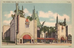 Leinen Postkarte The Chinese Theatre, Hollywood, Kalifornien - Bild 1 von 2