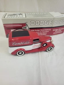 1936 Dodge Delivery Panel Truck CAMPBELLS SOUP LIMITED EDITION BANK 1:28 NEW - Picture 1 of 11