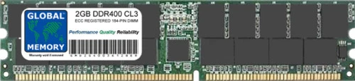 2GB DDR 400MHz PC3200 184-PIN ECC REGISTERED RDIMM SERVER/WORKSTATION MEMORY RAM - Image 1 of 1