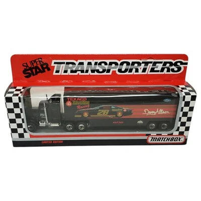 Matchbox Superstar Transporters TEXACO Racing Davey Allison #28 1990 Ltd. NIP - Image 1 of 4