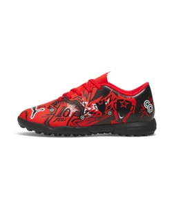Puma Ultra Play X CP Turf Training Soccer Youth Black Red Cleats - Picture 1 of 4