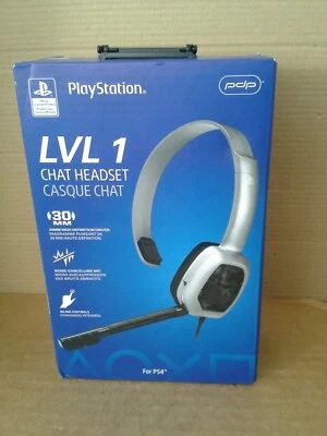 PS4 Official Chat Headset LVL 1  3.5mm Jack. New Sealed - Image 1 of 4