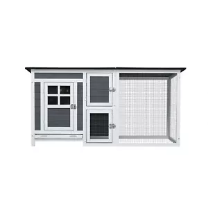 Outdoor Poultry Cage Indoor Small Animal House Chicken Hutch Coop Running Cage - Bild 1 von 9