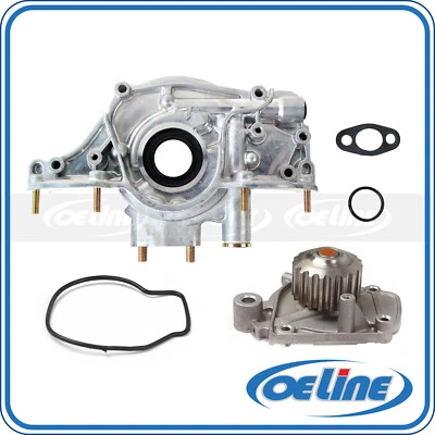 Fit for 1992-1995 Honda Civic del Sol 1.6L l4 GAS SOHC Oil Water Pump Set  - Image 1 of 4
