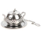 Stainless Steel Tea Infuser Loose Leaf Teapot Shaped Tea Filter Strainer Hom Rf