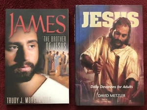 2 Books 2 Brothers: James Brother of Jesus ~ Jesus Daily Devotions for Adults - Picture 1 of 12