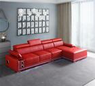 Couch Beleuchtete Leder Ecksofa L Form Sound Led Boxen Modernes Sofa Couchen