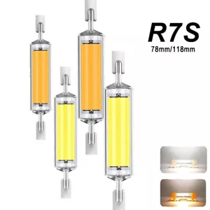 LED R7s COB 78mm 118mm 10W 20W Rotondi Lampadina Ceramica Vetro Tubo 220V 240V - Picture 1 of 17