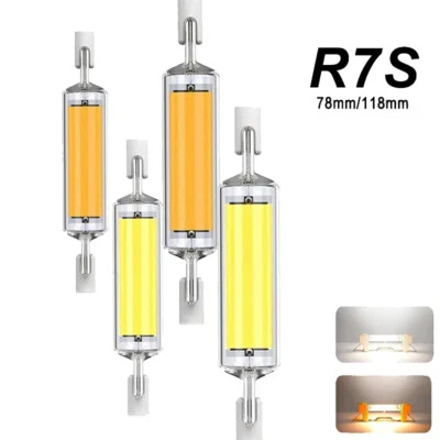 LED R7s COB 78mm 118mm 10W 20W Rotondi Lampadina Ceramica Vetro Tubo 220V 240V - Immagine 1 di 4