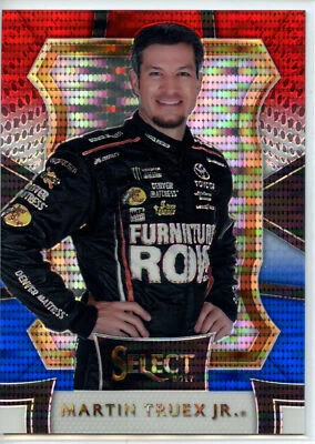 2017 Panini Select Racing NASCAR RED WHITE BLUE #33 Martin Truex Jr #238/299 - Image 1 of 2