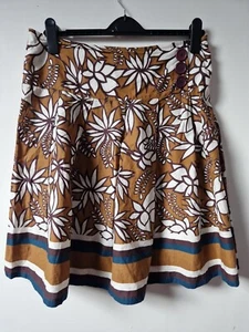 Topshop Vintage 90s Floral Cotton Summer Skirt Size 12 - Picture 1 of 5