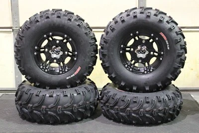POLARIS SPORTSMAN 800 26" BEAR CLAW ATV TIRE & ITP SS212 BLK WHEEL KIT POL3CA - Image 1 of 4