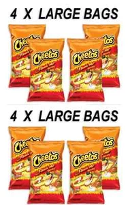 4 x Cheetos Crunchy Flamin Hot LARGE 226g Bags US import/ Fresh stocks - Picture 1 of 1