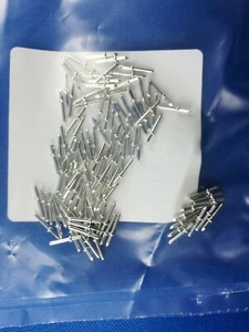 Soldering pins soldering nails 1.3mm brass silver plated tinned tip 3.5mm length 10mm set - Picture 1 of 1