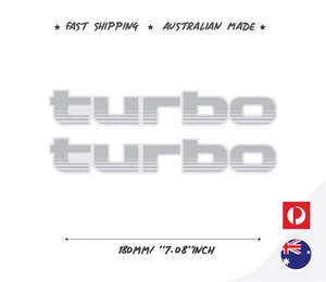 2 pegatinas TURBO Land Cruiser 4x4 4x4 pegatinas hechas en Australia restauración - Imagen 1 de 3