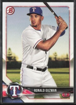 2018 Bowman Prospects #BP122 Ronald Guzman Texas Rangers - Image 1 of 2