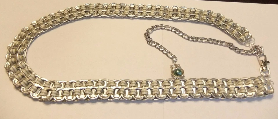 HANDMADE RIBBON STRUNG SODA TAB BELTS - Free Shipping when u spend $35  - Image 1 of 1