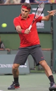 ● RARE RF FEDERER INDIAN WELLS 2010 RED TENNIS SHIRT NIKE SIZE MEN'S ADULT M ● - Picture 1 of 14
