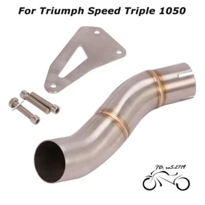 Speed Triple R 1050 94R 2011-17 Motor Exhaust Muffler Mid Link Pipe for Triumph - Picture 1 of 5