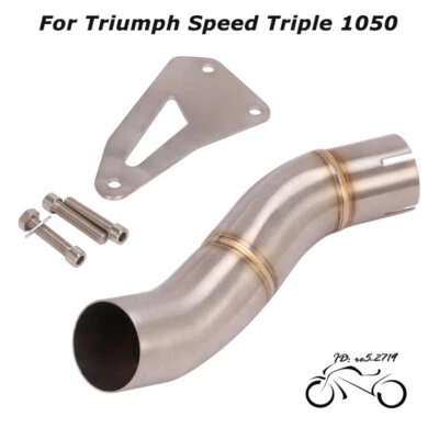 Speed Triple R 1050 94R 2011-17 Motor Exhaust Muffler Mid Link Pipe for Triumph - Image 1 of 4