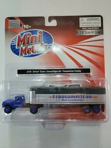 HO Scale Mini Metals 31170 * 60' Ford Tractor / Covered Wagon Set, Transamerican - Picture 1 of 2
